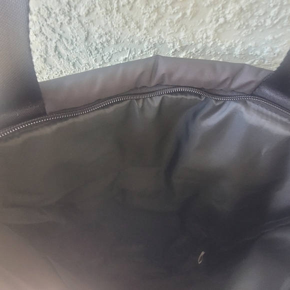 Victoria Secret Pink Black Puffer Tote Bag with Zip Closure - Picture 7 of 8